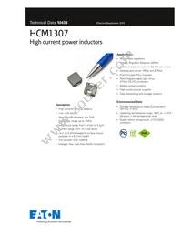 HCM1307-1R0-R Datasheet Cover