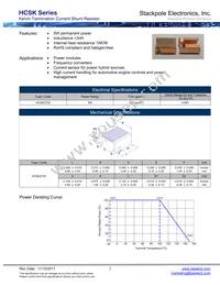 HCSK2725FT1L00 Datasheet Cover