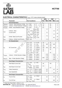 HCT700 Datasheet Page 2