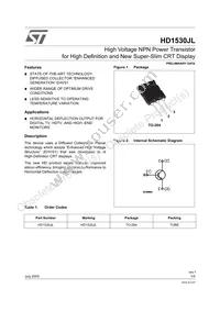 HD1530JL Datasheet Cover