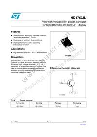 HD1760JL Datasheet Cover