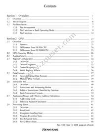 HD6472655RTEV Datasheet Page 15