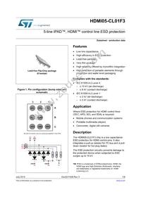 HDMI05-CL01F3 Datasheet Cover