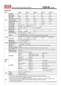 HDR-60-15 Datasheet Page 2