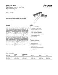 HDSP-2111-HI000 Datasheet Cover