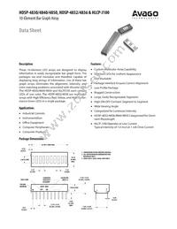 HDSP-4840-FGB00 Datasheet Cover