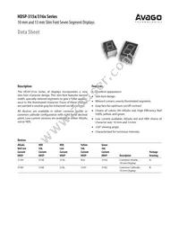 HDSP-516Y Datasheet Cover