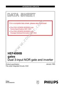 HEF4000BP Datasheet Cover
