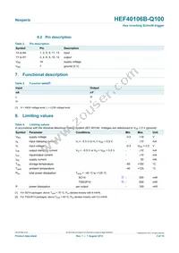HEF40106BTT-Q100J Datasheet Page 3