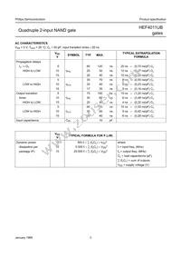 HEF4011UBP Datasheet Page 3