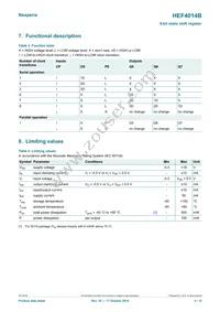 HEF4014BP Datasheet Page 4