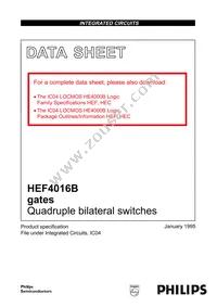HEF4016BP Datasheet Page 2