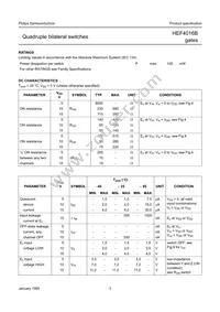 HEF4016BP Datasheet Page 4
