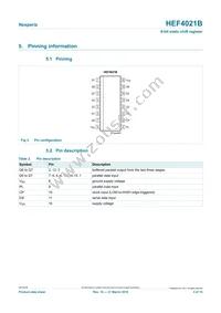 HEF4021BP Datasheet Page 3