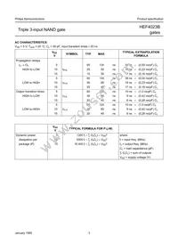HEF4023BP Datasheet Page 3
