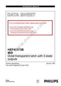 HEF40373BP Datasheet Cover