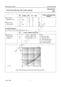 HEF40374BP Datasheet Page 7