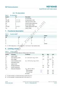 HEF4044BT Datasheet Page 3