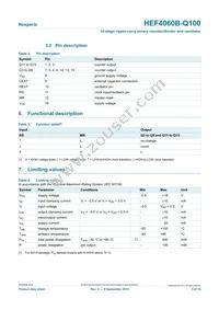 HEF4060BT-Q100J Datasheet Page 3