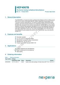 HEF4067BP Datasheet Cover