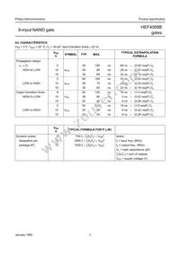 HEF4068BT Datasheet Page 3