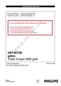 HEF4073BP Datasheet Cover