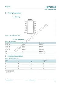 HEF4073BT Datasheet Page 2