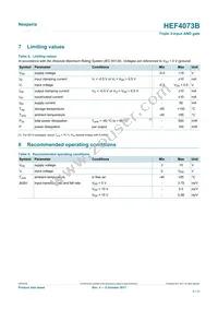 HEF4073BT Datasheet Page 3