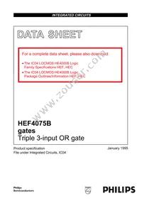 HEF4075BT Datasheet Cover