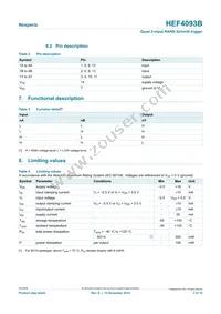 HEF4093BT/AUJ Datasheet Page 3