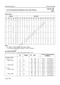HEF4514BT Datasheet Page 4