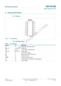 HEF4516BT Datasheet Page 4