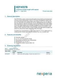 HEF4557BP Datasheet Cover