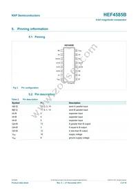 HEF4585BT Datasheet Page 4