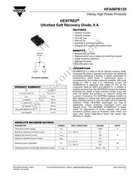 HFA08PB120 Datasheet Cover