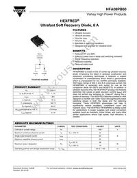 HFA08PB60 Datasheet Cover