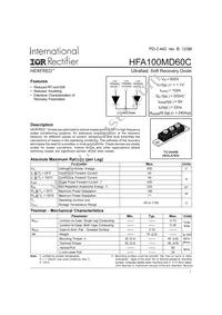 HFA100MD60C Datasheet Cover
