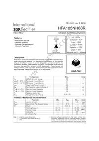 HFA105NH60R Datasheet Cover