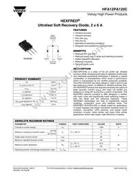 HFA12PA120C Datasheet Cover
