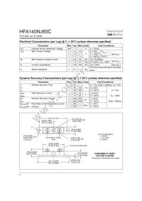 HFA140NJ60C Datasheet Page 2
