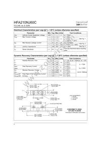 HFA210NJ60C Datasheet Page 2