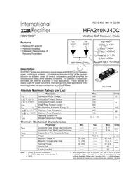 HFA240NJ40C Datasheet Cover