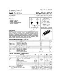 HFA280NJ60C Datasheet Cover