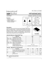 HFA60MC60C Datasheet Cover