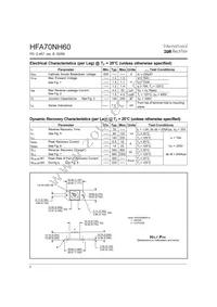 HFA70NH60 Datasheet Page 2