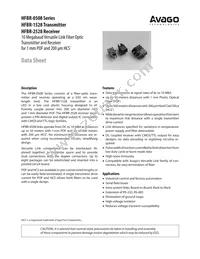 HFBR-2528 Datasheet Cover