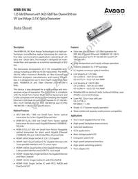 HFBR-59L1AL Datasheet Cover