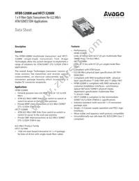 HFCT-5208M Datasheet Cover