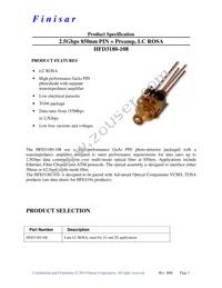 HFD3180-108 Datasheet Cover