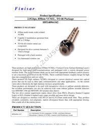 HFE4094-542 Datasheet Cover